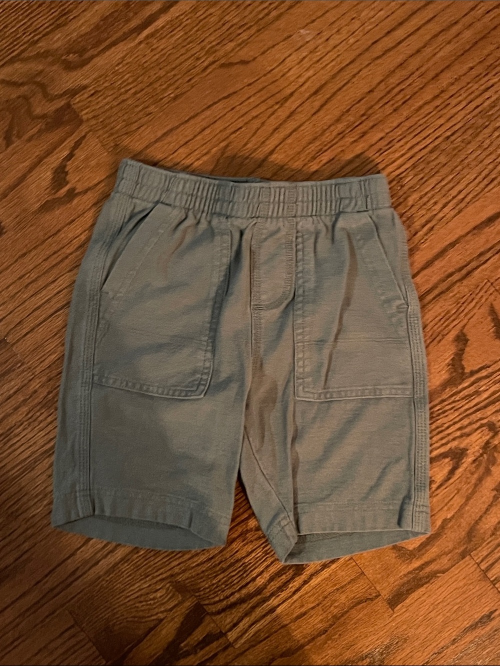 Tea Collection Sage Green Elastic-Waist Shorts